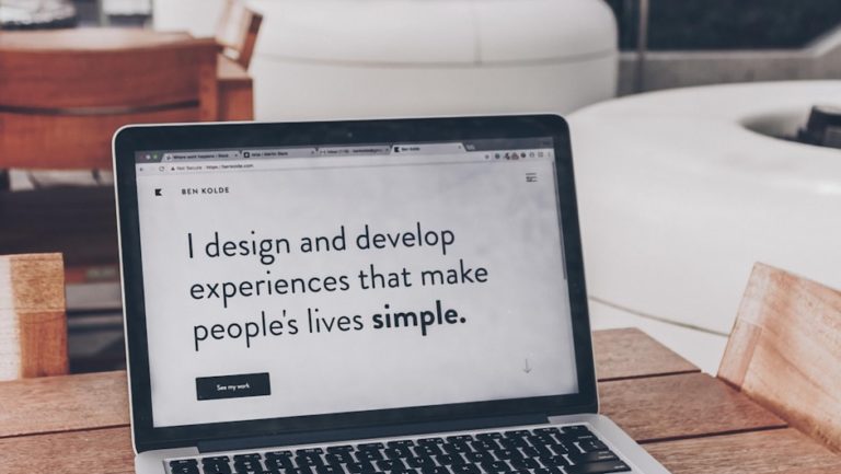 white and black laptop